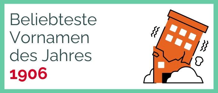 Beliebteste Vornamen des Jahres 1906