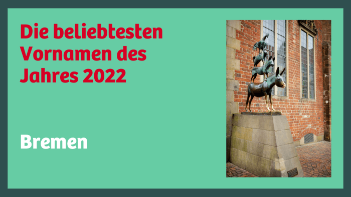 Bremen beliebteste Vornamen 2022