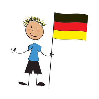 Kind trägt Deutschland-Fahne © Pétrouche - Fotolia.com