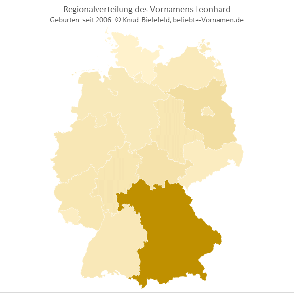 Der Name Leonhard ist in Bayern am beliebtesten.