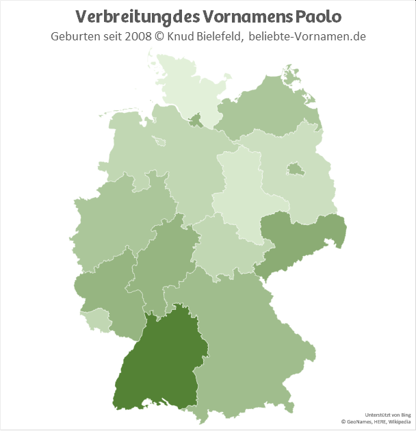 In Baden-Württemberg ist der Name Polo besonders beliebt.