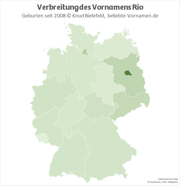 Der Name Rio ist in Berlin besonders populär.