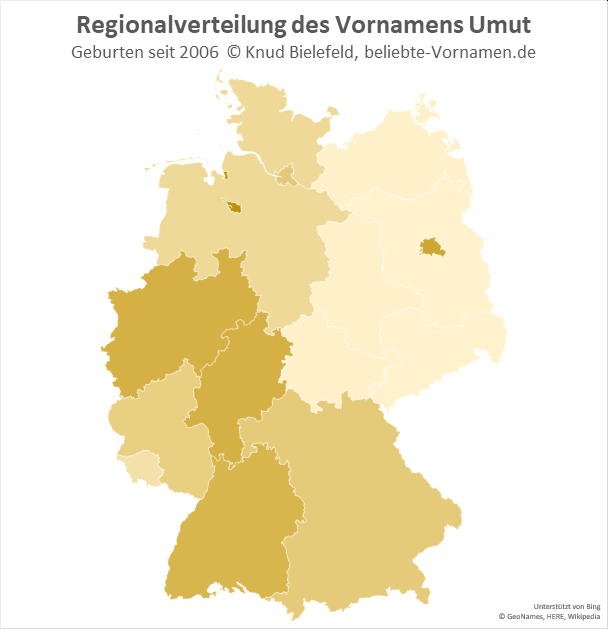 In Bremen und Berlin ist der Name Umut besonders beliebt.