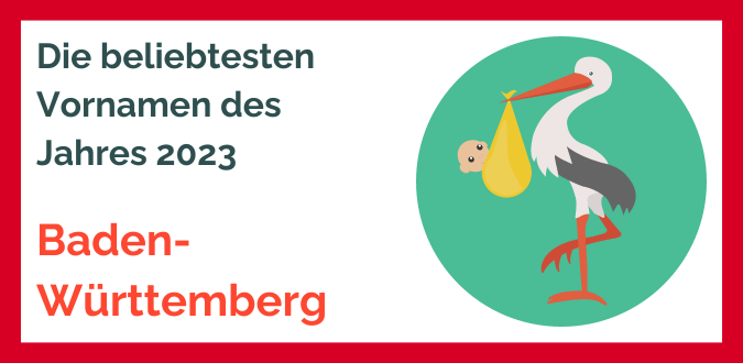 Vornamenhitliste 2023 Baden-Württemberg