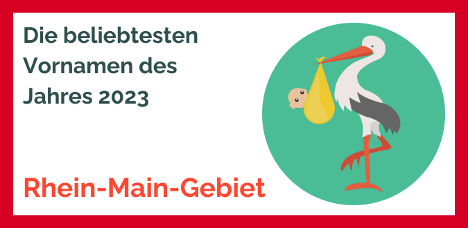 Vornamenhitliste 2023 Rhein-Main-Gebiet